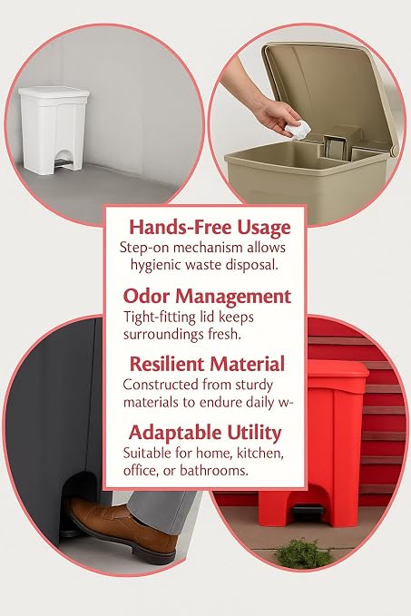 PRO&Family Step-On Trash Can - Image 5