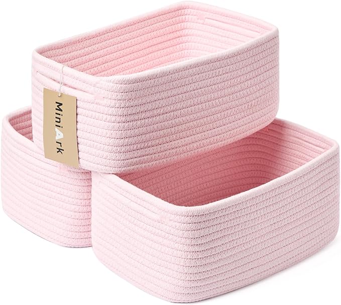 Small Storage Baskets for Organizing | Closet Organizer Bins | Shelf Toy Basket by MiniArkStorageBasketsHome