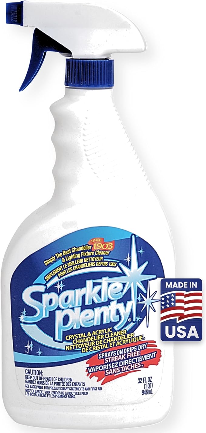 Sparkle Plenty Chandelier Cleaner Drip Dry Spray No Wipe by Goodscious