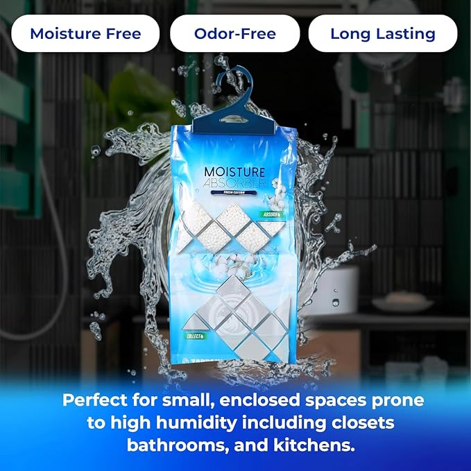 Hanging Moisture Absorber Fresh Cotton 10.6 oz/300g | Moisture Absorbing Bags - Image 5