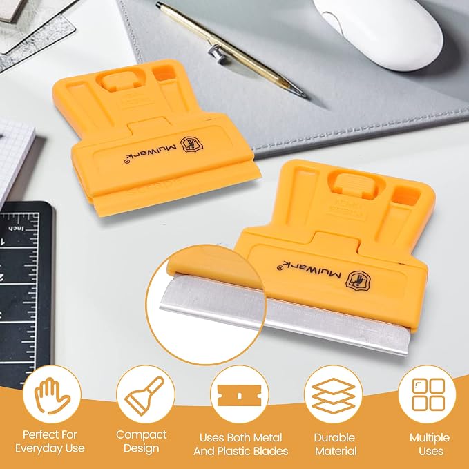 MulWark Razor Blade Tool Set, Window Cleaner, Glass Tool, Oven Cleaner - Image 4