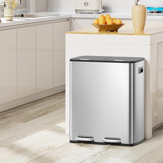 KUK 60 Liter / 16 Gallon Dual Trash Can - Image 2