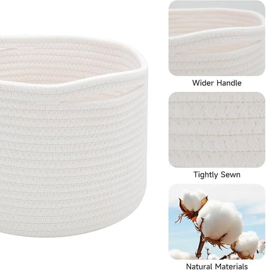 Small Basket for Organizing | Cube Shelf Closet Storage Baskets | 9.7×9.7×7.1” - Image 2