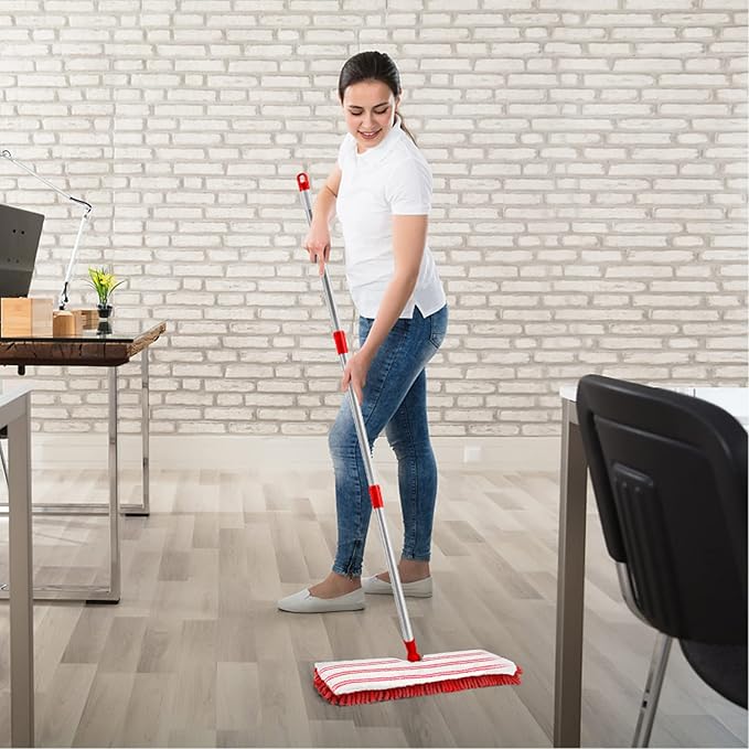 MASTERTOP Microfiber Mop for Floor Cleaning, Hardwood Dust Mop, Wet Mopping - Image 7