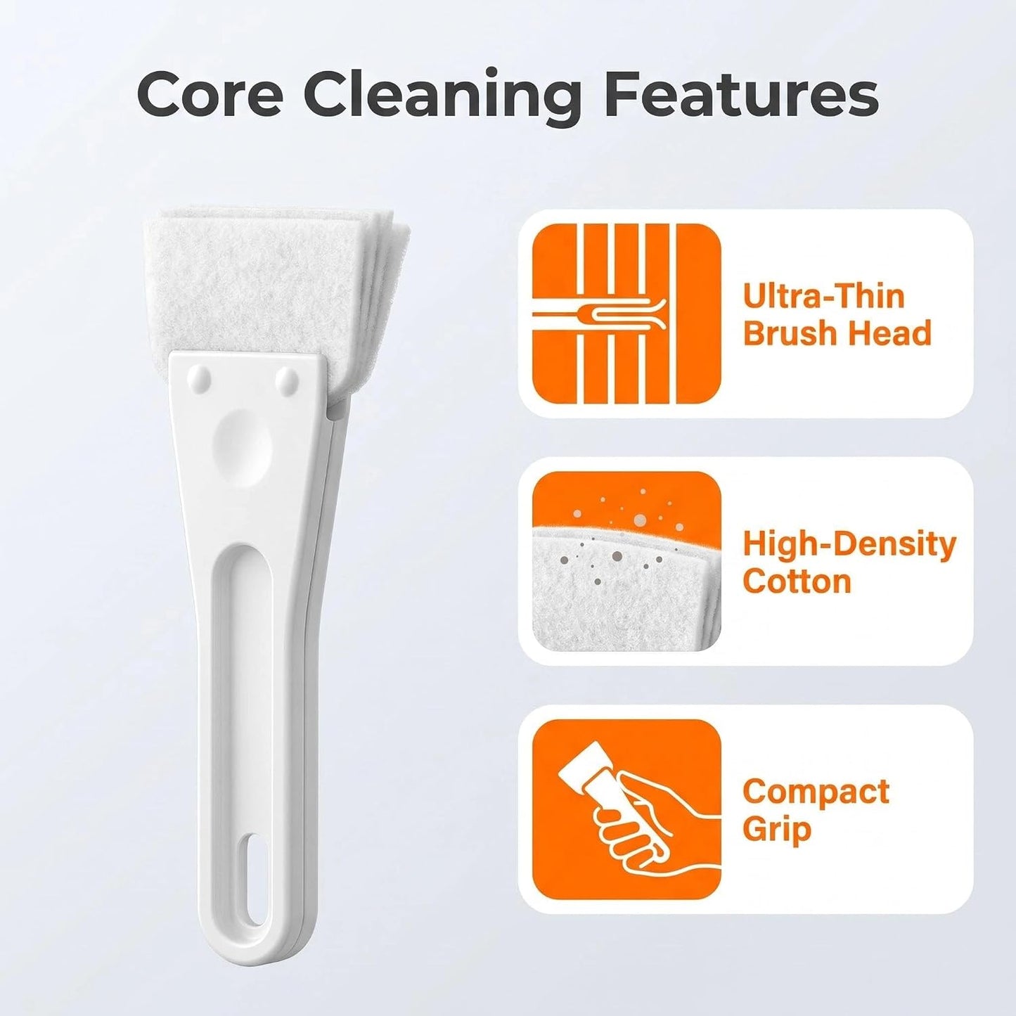 1 Pcs Duster Bendable Fan Duster Plastic Dust Cleaner Microfiber Head Ceiling Brush Reusable Dirt Remover for Fan Air Conditioning Home Vents Shutters