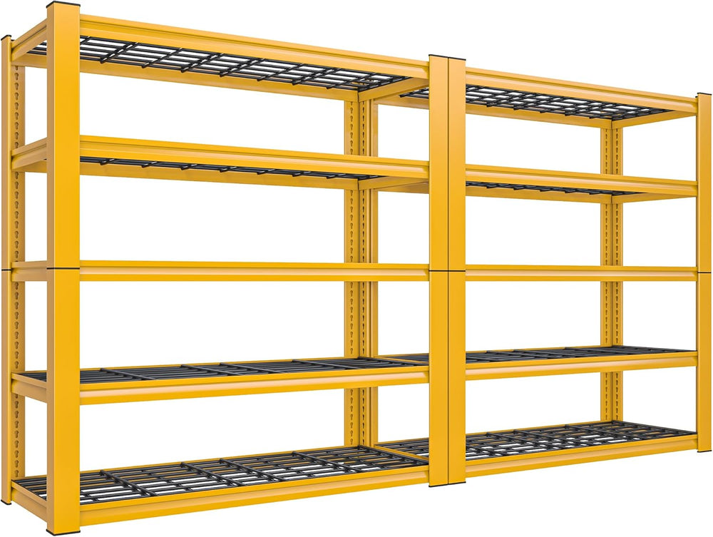 REIBII 72''H Garage Shelving 3010 LBS Storage Shelves Adjustable Meta...