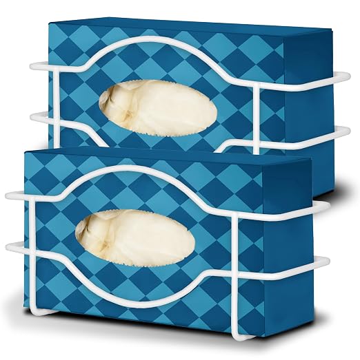 Stock Your Home Tissue Box Shelf, Glove Box Holder Wall Mount, by StockYourHome