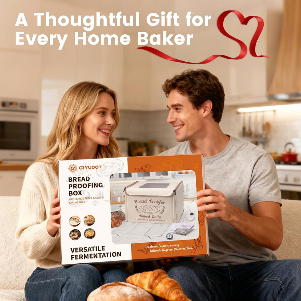 Folding Bread Proofing Box with 50-113℉ Temp Control & 48H Timer, Dough P...