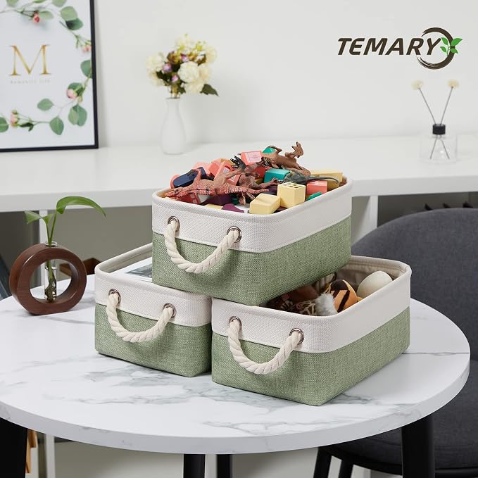 Temary Small Storage Baskets Small Fabric Bins - Image 5