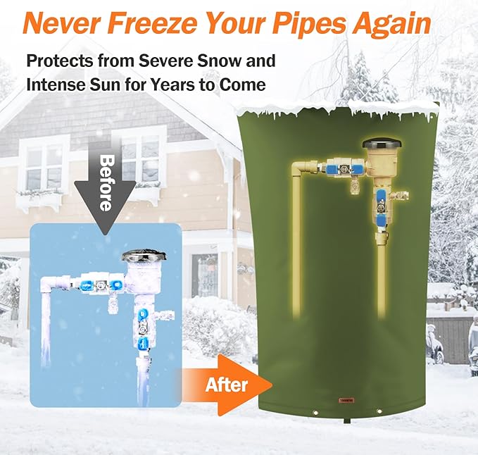 TOHONFOO Backflow Preventer Pipe Insulation Cover - Image 3