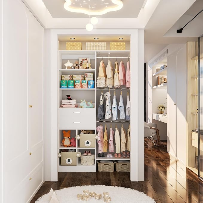 5FT Small Closet System, Baby Closet Organizer System - Image 7