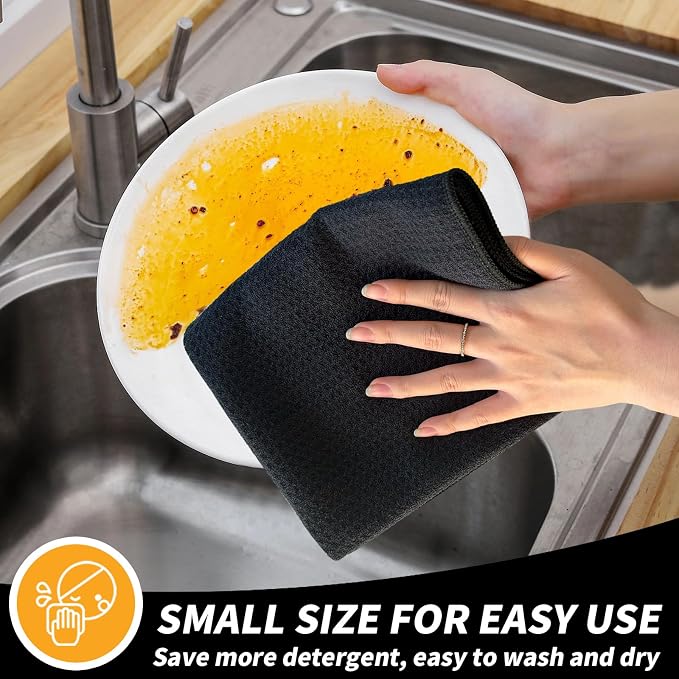 KinHwa Kitchen Washcloths for Dishes Absorbent Microfiber Dish Cloths Quick Dry - Image 3