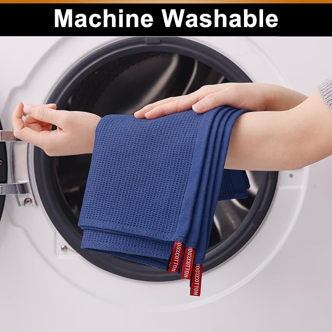 Homaxy 100% Cotton Waffle Weave Dish Cloths - Image 5