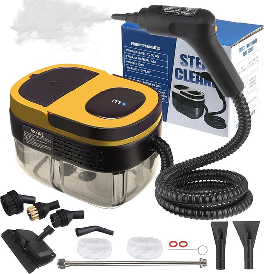 Steam Cleaner, 3-Level Adjustable Handle, 15s Heat-Up, 1.69 Quarts Tank by CKductpro