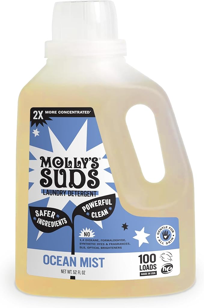 Molly's Suds Liquid Laundry Detergent | Clean Laundry Detergent Soap by MollysSuds