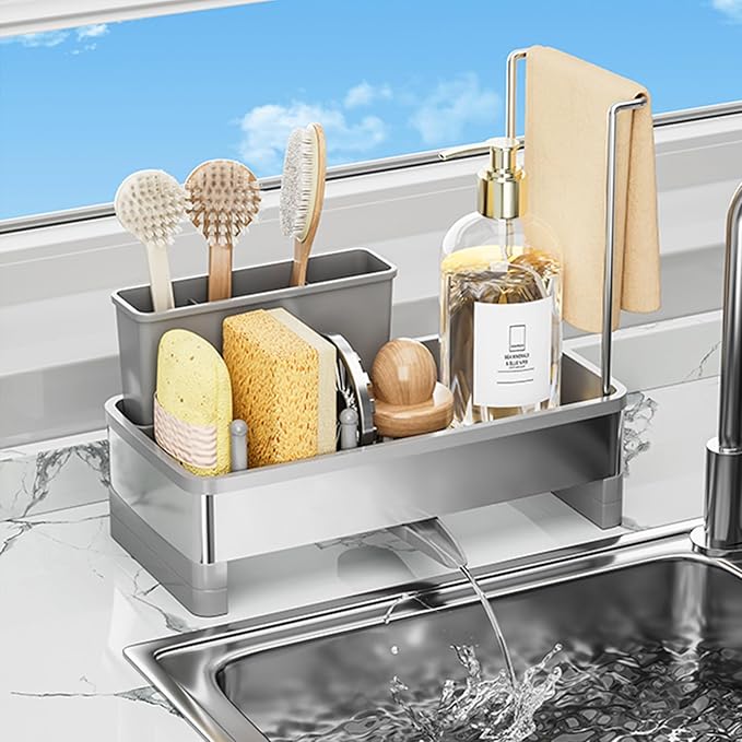 Sponge Holder for Kitchen Sink, Sink Caddy Organizer by Unknown
