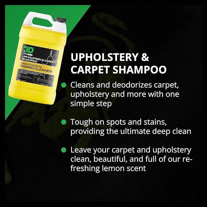 3D Upholstery & Carpet Shampoo - Image 3