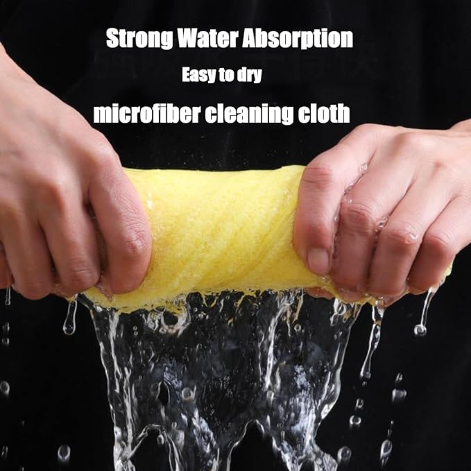 Bamboo Microfiber Cleaning Cloth-8Pcs Kitchen Wash Cloths, Wood Fiber Window - Image 5