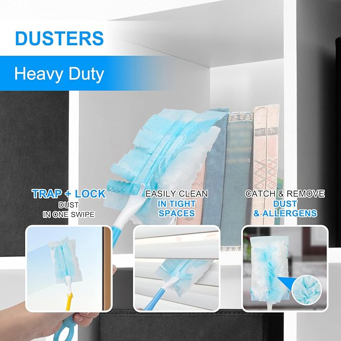 KeFanta Duster Refills for Swiffer Dusters, 180 Heavy Duty Multi Surface - Image 2