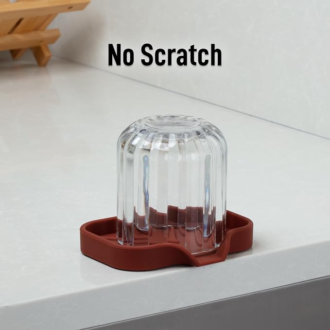Zulay Kitchen Small Silicone Sponge Holder – Space-Saving Sink Organizer Tray - Image 7