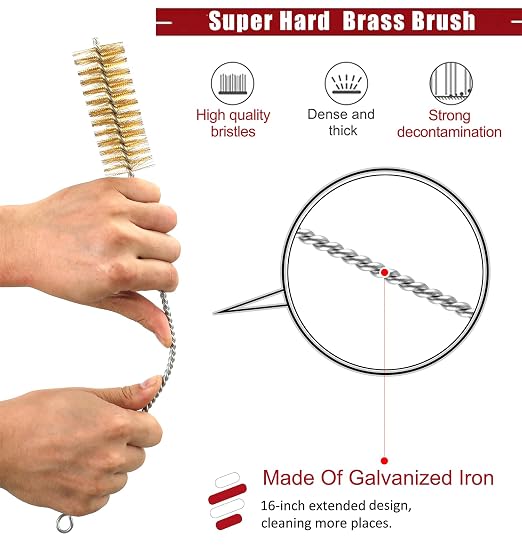 16 Inch Extra Long Pipe Cleaning Brush Set - Image 3