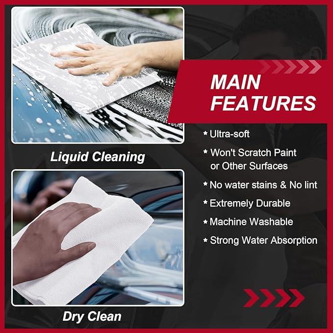 200 Pcs Microfiber Cleaning Cloth 16x16 Inch Microfiber Towels - Image 5
