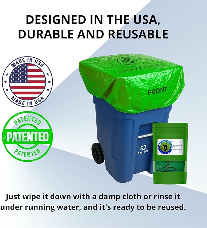 Outdoor Trash Can Cover Biodegradable Odor Eliminating Bag - Image 7