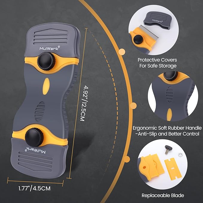 MulWark Razor Blade Scraper Tool Set, 3-Piece - Image 3