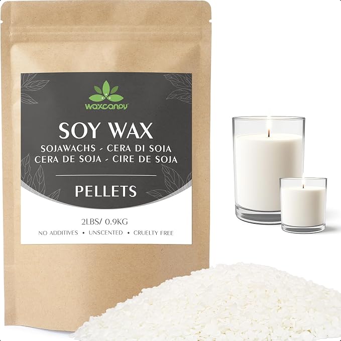Soy Wax, Waxcanpy Natural Candle Wax, Organic Soy Wax by Waxcanpy