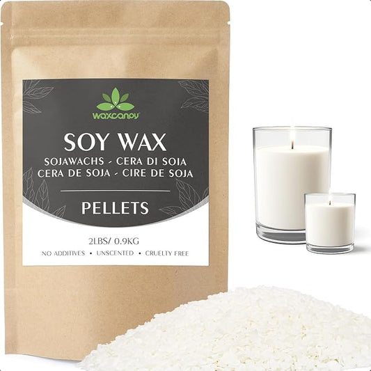 Soy Wax, Waxcanpy Natural Candle Wax, Organic Soy Wax by Waxcanpy