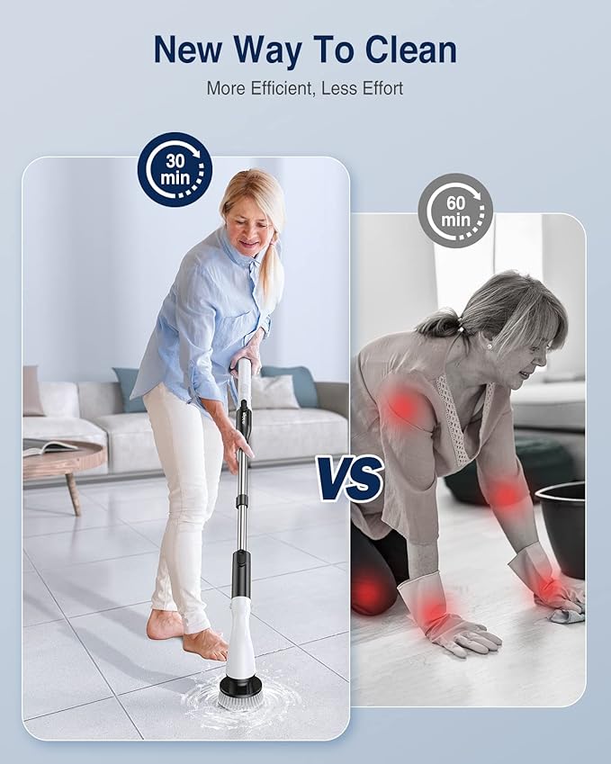 LABIGO Electric Spin Scrubber LA1 Pro, Cordless Spin Scrubber - Image 3