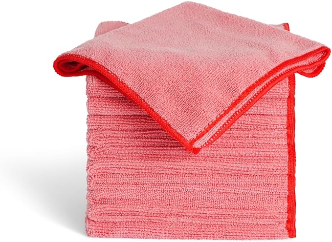 Rubbermaid Microfiber Heavy-Duty Cloth Towels 16 Pack 16"x16" Non-Scratch by Rubbermaid