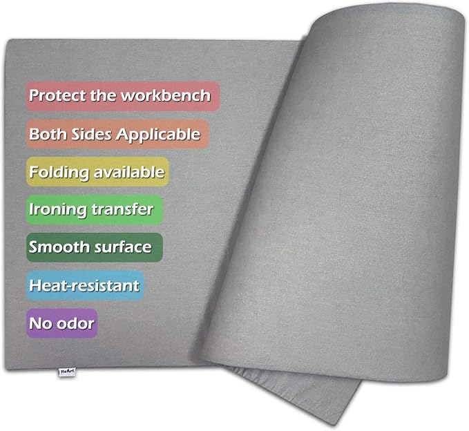 ReArt Ironing Board Cover Table Mat Heat Pressing Mat Pad 22" x 60" - Image 4