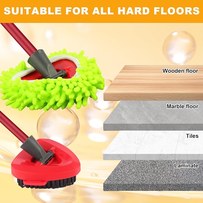 Mop Heads Replacements for OCedar RinseClean 2 Tank Spin Mop System, Mop - Image 6