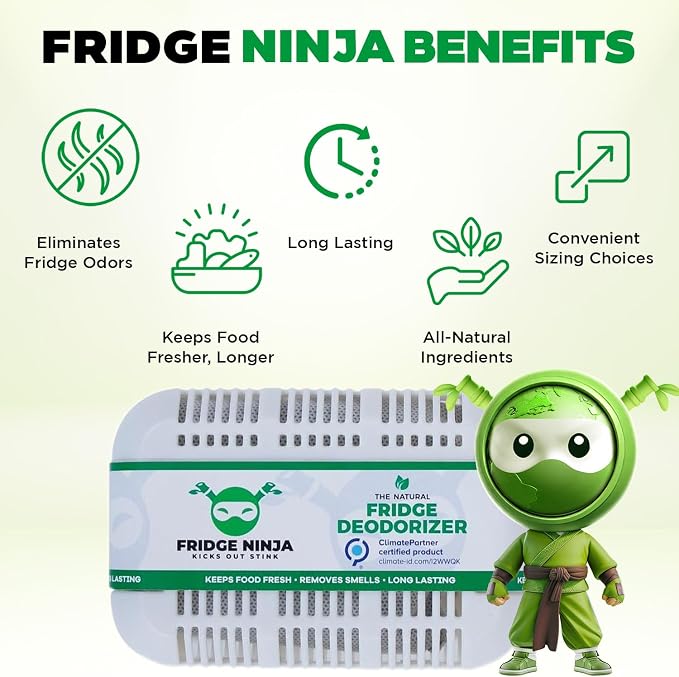 XL Pack of Refrigerator Deodorizer Odor Eliminator – Better than Baking Soda - Image 8