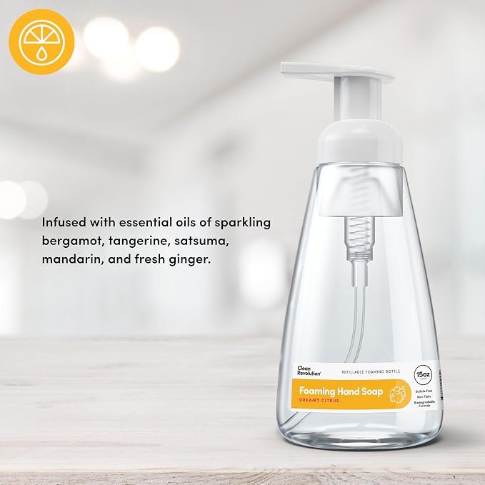 Clean Revolution Ready to Use Foaming Hand Soap | Three Pack | Jumbo 15oz - Image 2