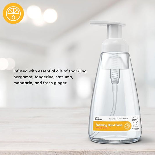 Clean Revolution Ready to Use Foaming Hand Soap | Three Pack | Jumbo 15oz - Image 2