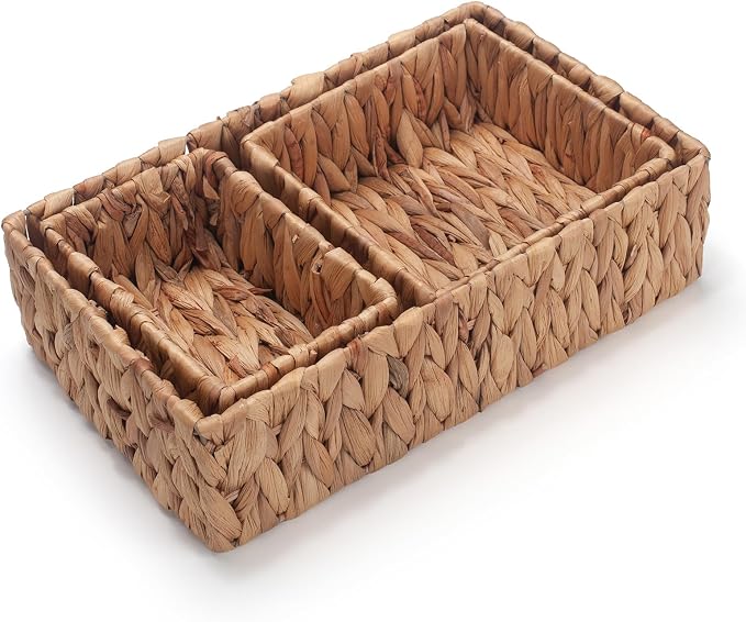Water Hyacinth Rectangular Storage Basket by IVAILEXUS