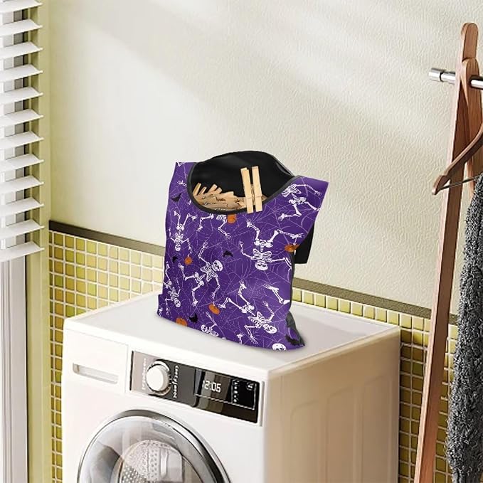 Gothic Skull Summer Clothes Pin Bag Clothespin Bags Holder Clothespin Holder - Image 3