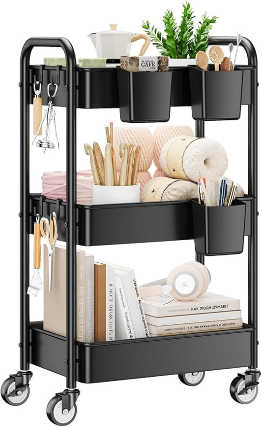 YASONIC 3 Tier Rolling Cart by YASONIC