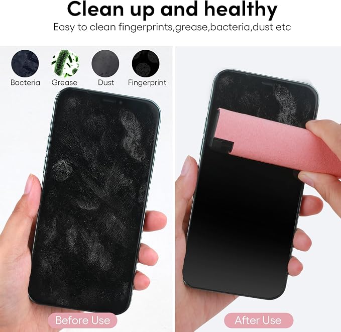 Fingerprint Proof Screen Cleaner, 3 in 1Touchscreen Mist Cleaner Spray Wipe - Image 4
