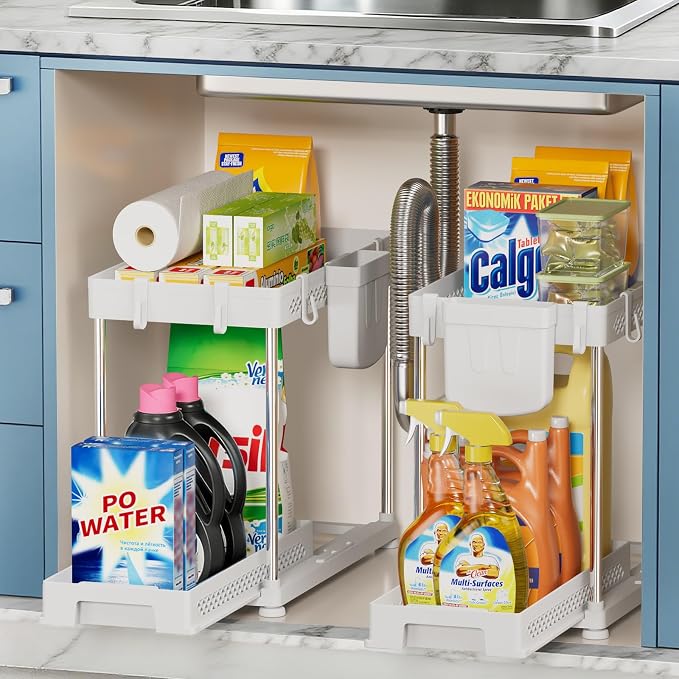 Under Sink Organizer, 2 Tier Pull Out Cabinet Organizer by Unknown