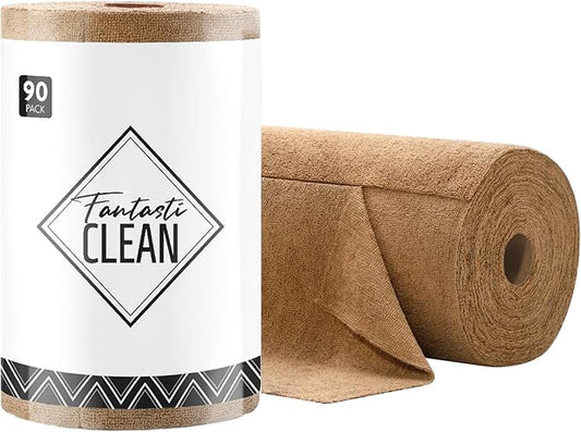 Fantasticlean Microfiber Cleaning Cloth Roll -90 Pack, Tear Away Microfiber by Fantasticlean