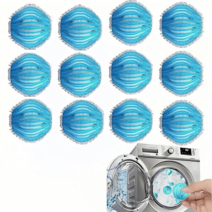 12 PCS Pet Hair Remover for Laundry & Dryer, Reusable Laundry Lint Catcher by YVYAVGE