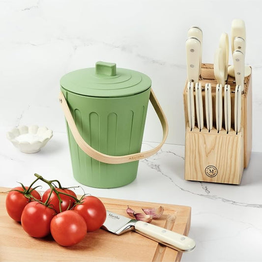 Martha Stewart Indoor Compost Bin | Countertop Composting Bucket - Image 2