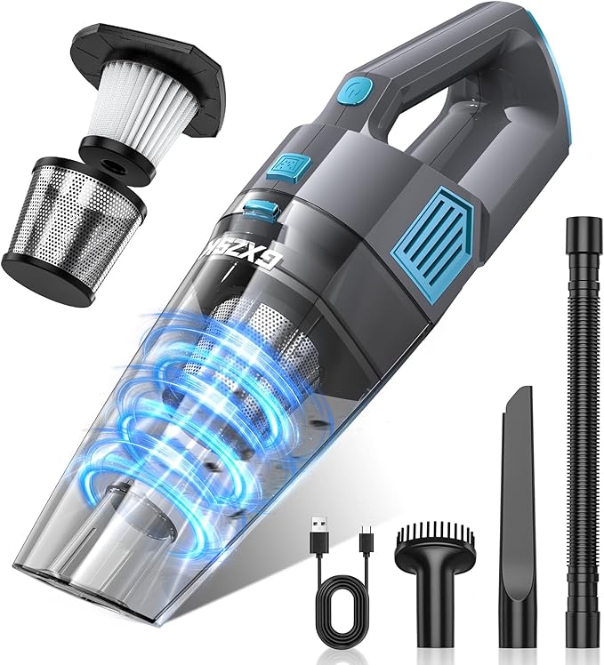 Handheld Vacuum Cordless, 15000PA Strong Suction Hand Held Car Vacuum Cleaner by GXZSK