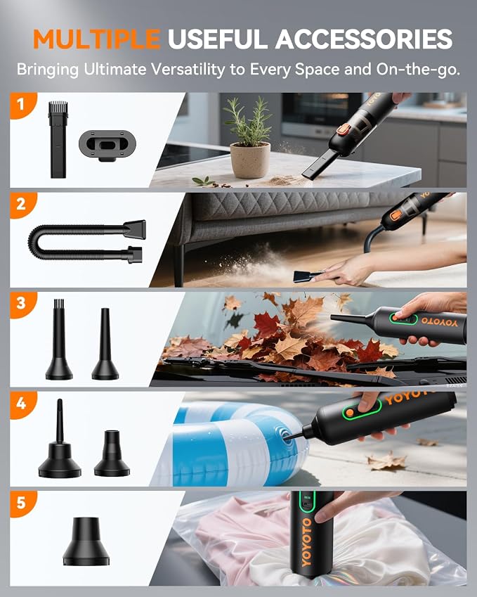 Car Vacuum, Handheld Vacuum Cordless - Image 9