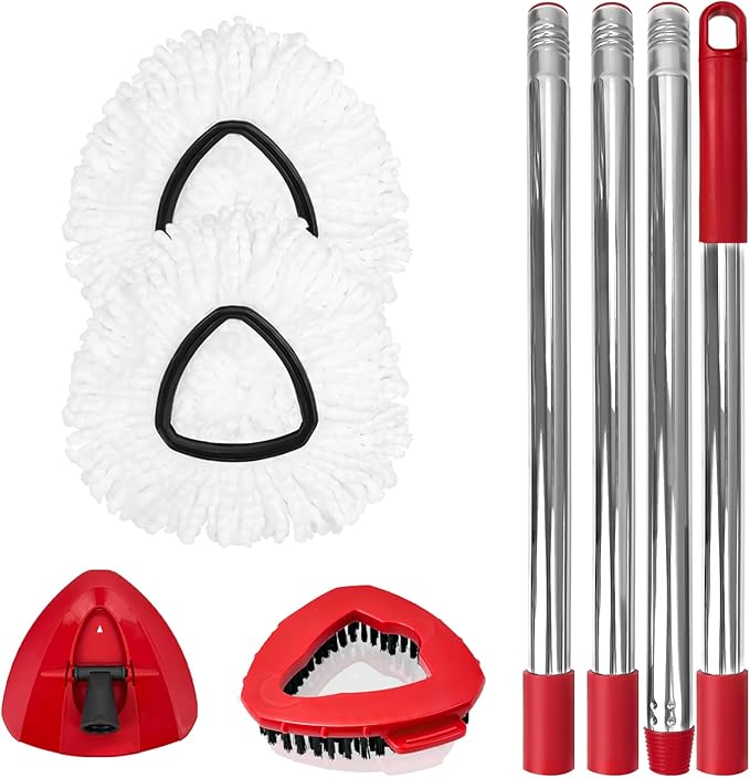 Spin Mop Replacement Set for O-Ceda EasyWring 1-Tank System, Includes 2 Mop by Nuorest