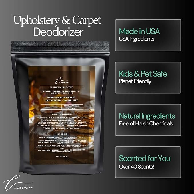 Almond Biscotti Carpet Freshener Powder Refill 36 oz | Powerful Odor Eliminator - Image 5