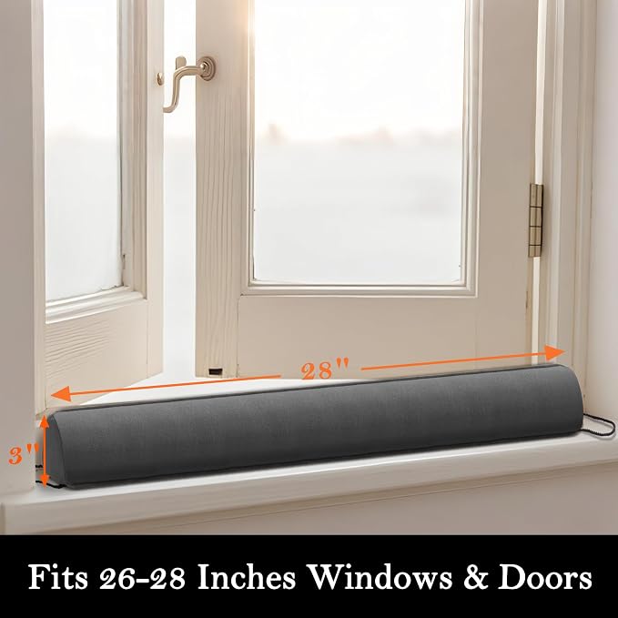 Sunolga 28" Door Draft Stopper Blocks Hot and Cold Air - Image 2